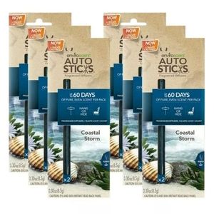 Enviroscents Auto Sticks Air Fresheners, 6-Packs